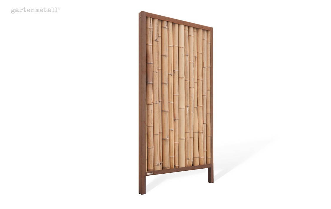 Sichtschutzwand WANDA VARIO - komplett mit Bambusstäben ø45 mm