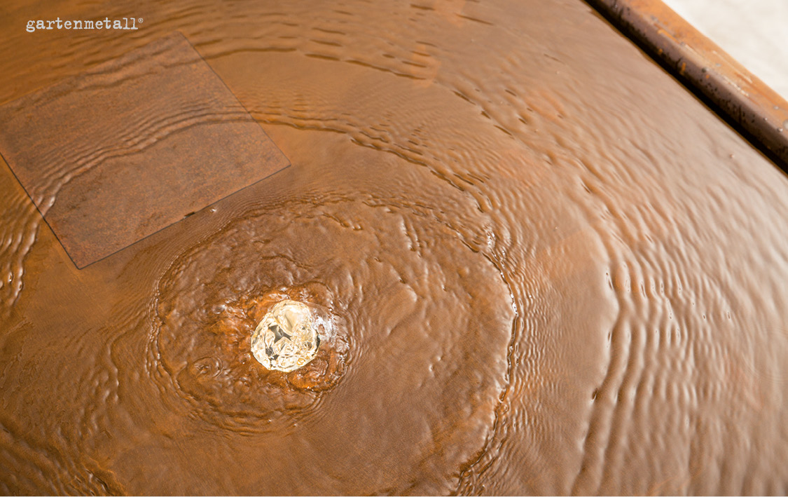 Mehrfach-Quellbrunnen AQUA CUBUS QUADRATISCH mit Rand 2.000 mm