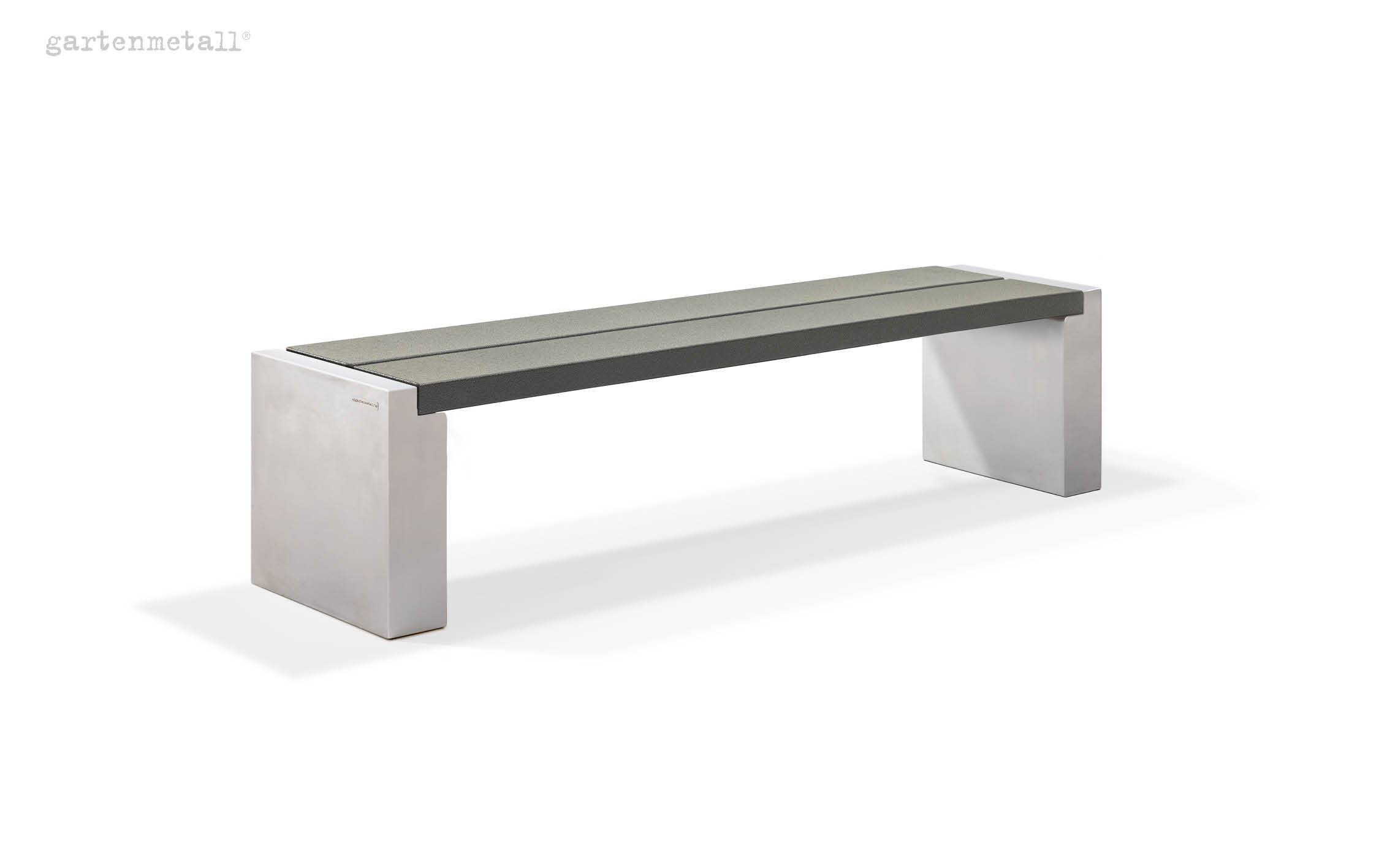 Bench type EMDEN 2.0 m with plastic-coated seat cushion
