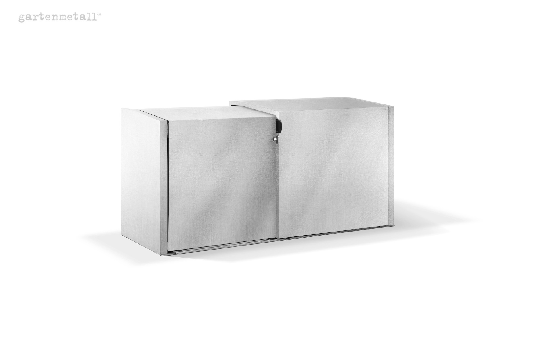 XANTEN bin box for 2 240 l bins with 2 sliding doors