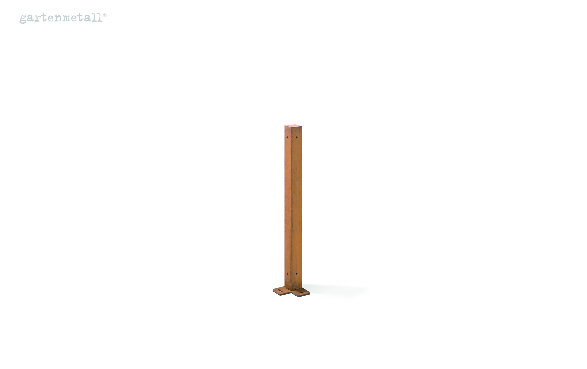 Fence post MIAMI ECKE with base plate to screw down 1100