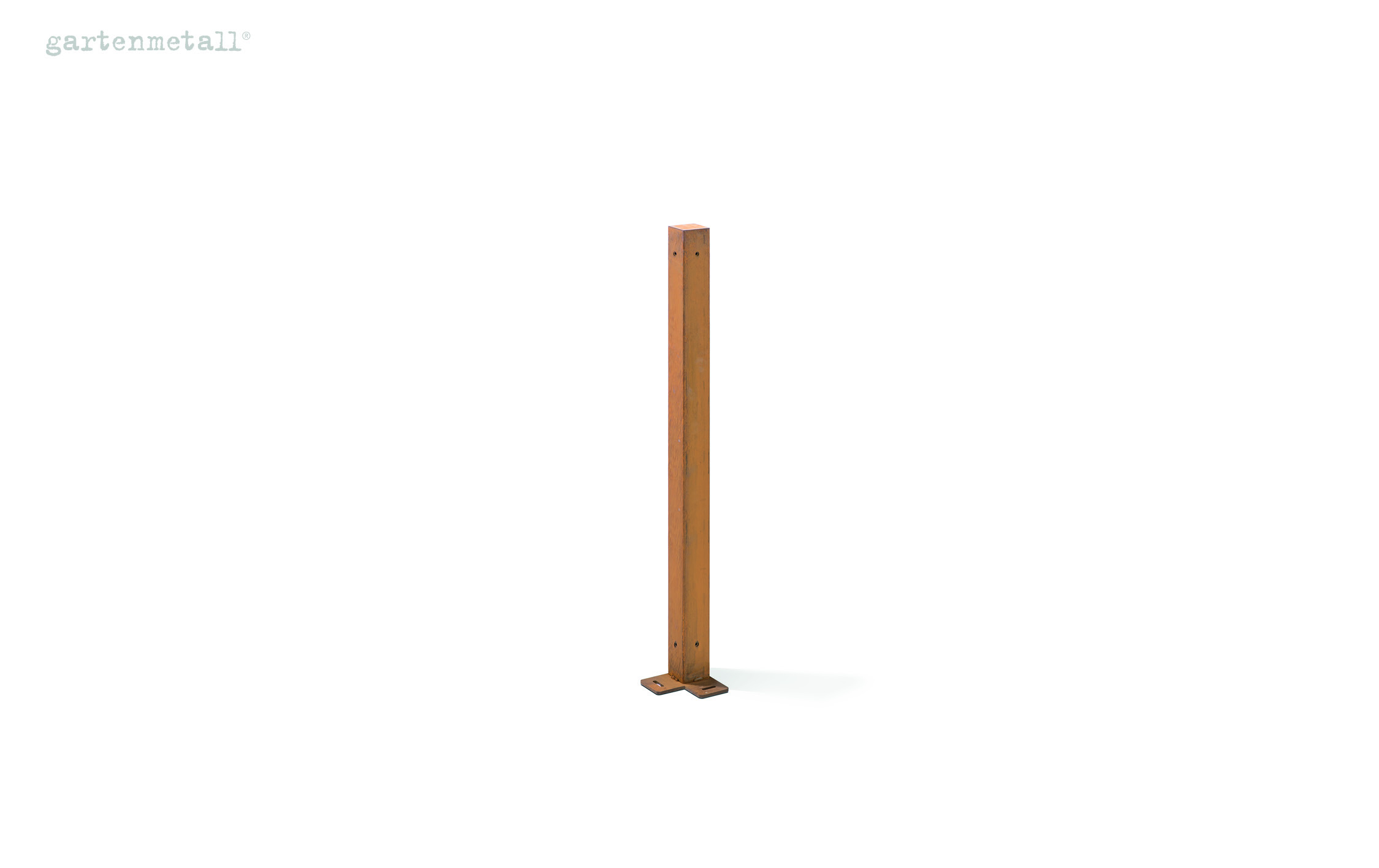 Fence post MIAMI ECKE with base plate to screw down 1300