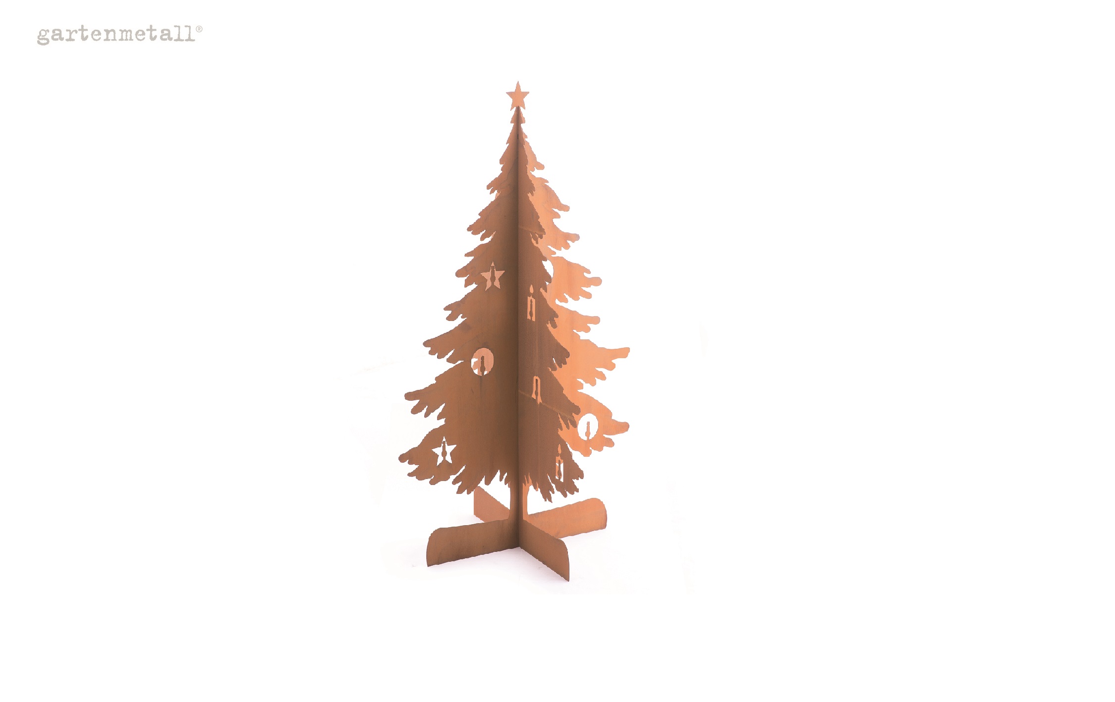 CHRISTMAS TREE 3D to stick Corten steel