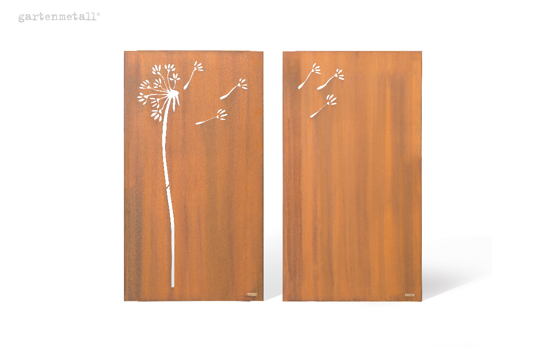 Motivwand VISTA "PUSTEBLUMEN-DUO" 2x1800x1000x50 mm