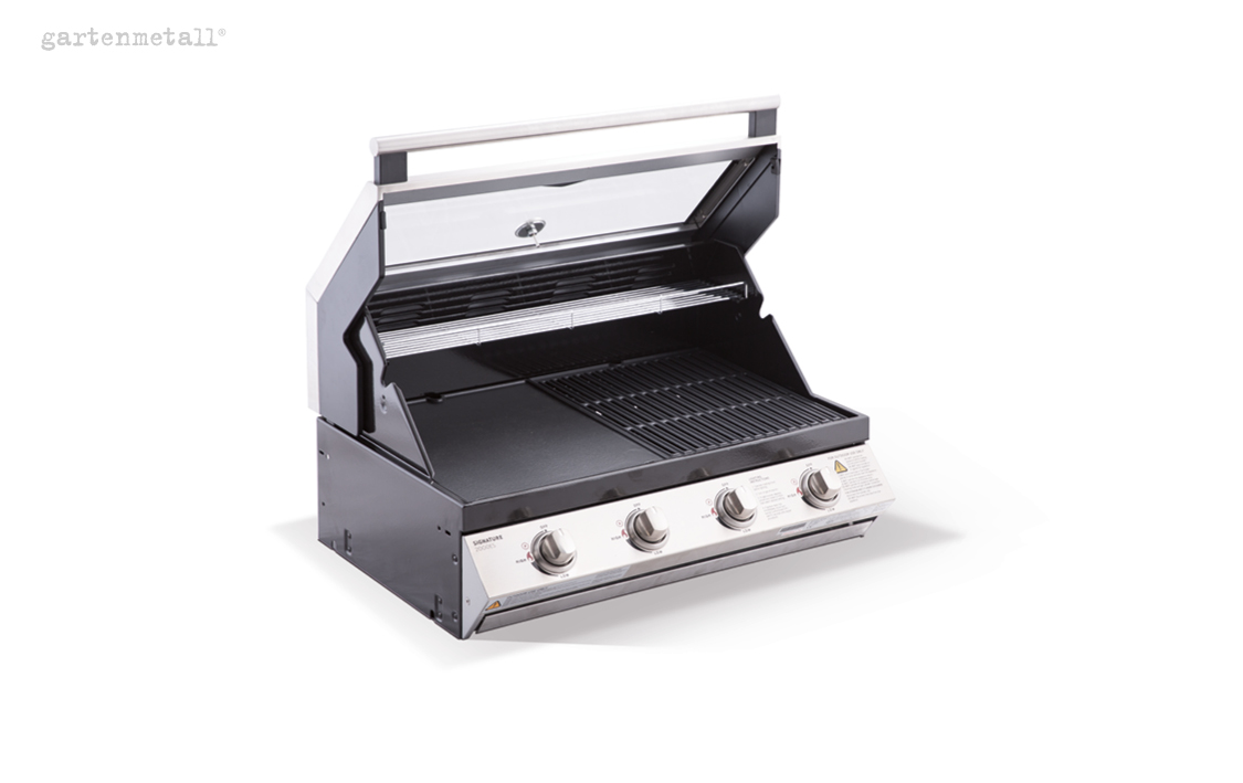 BEEFEATER BBQ Signature S2000 4 burner built-in grill with cooking bonnet