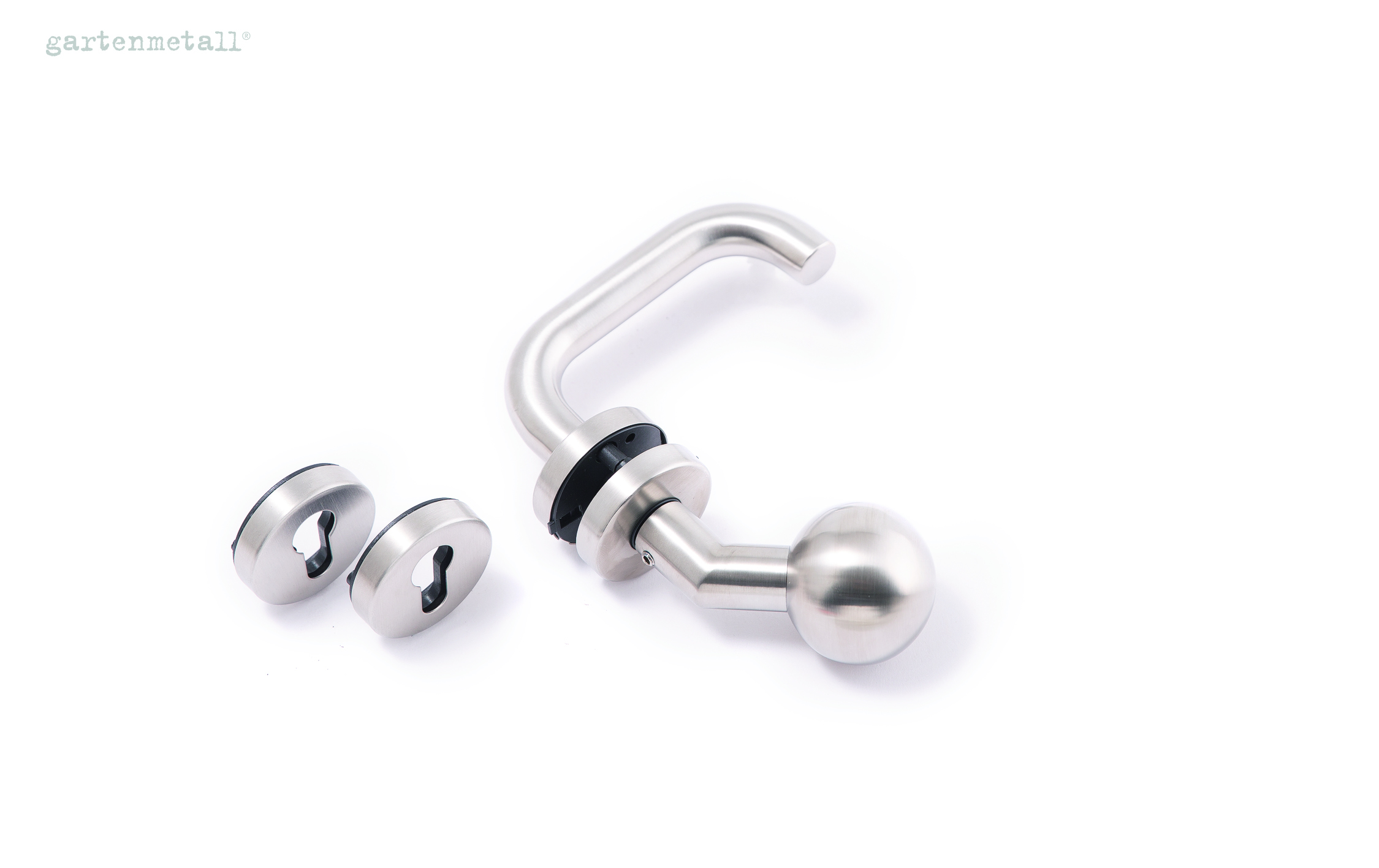 Lever handle set with knob PORTA DIN RIGHT