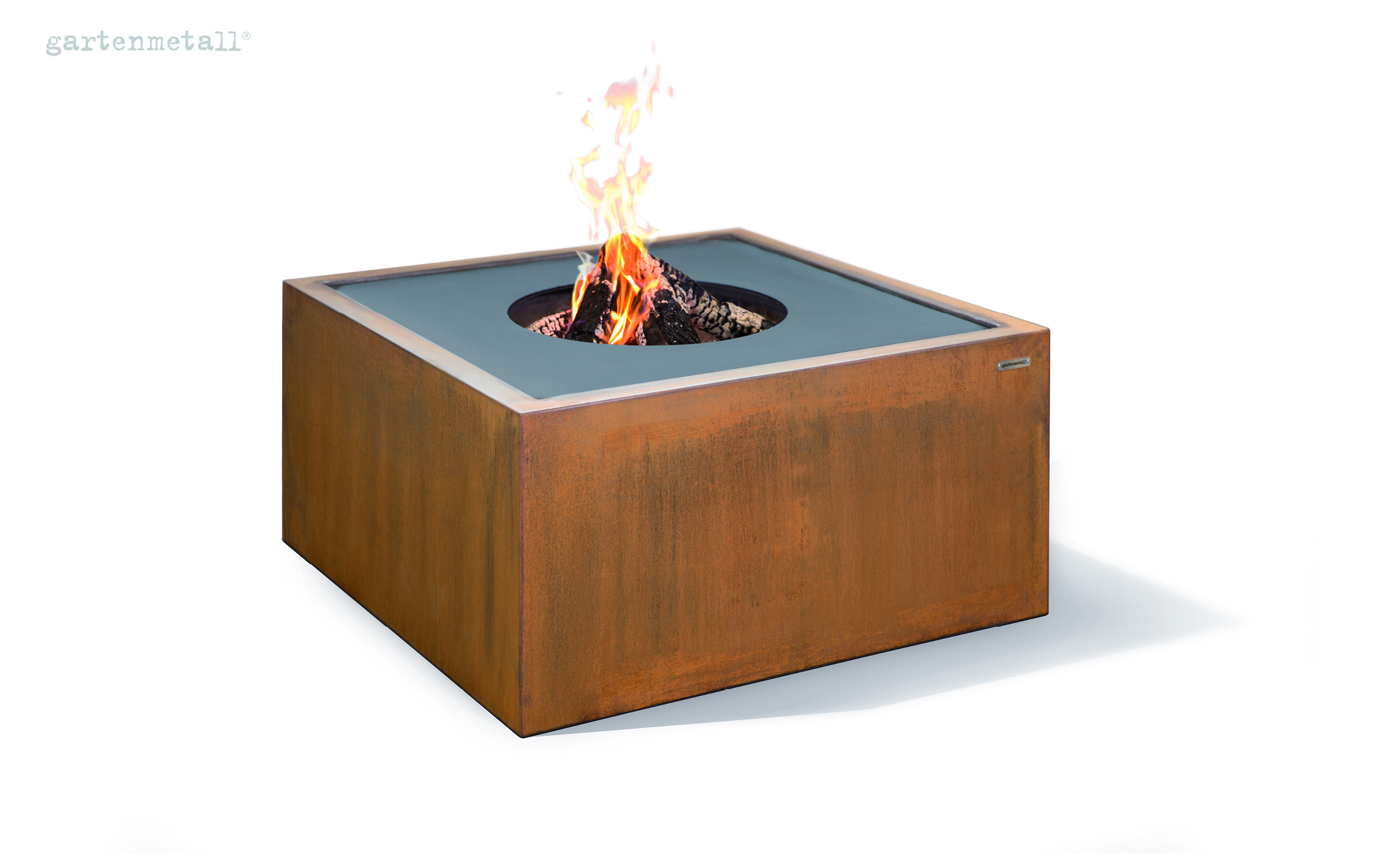 Fireplace TROJA SQUARE 1020 with grill ring