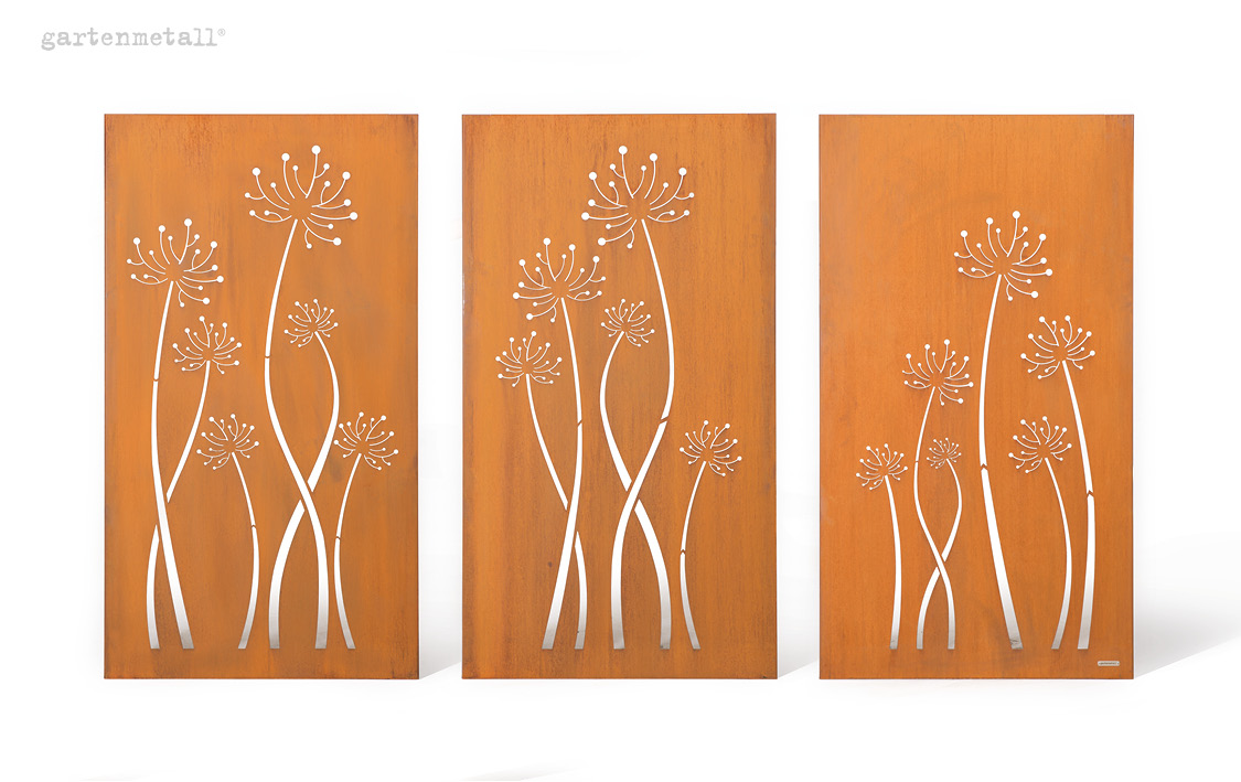 Motivwand VISTA "FLORES"-TRILOGIE 3x1800x1000x50 mm