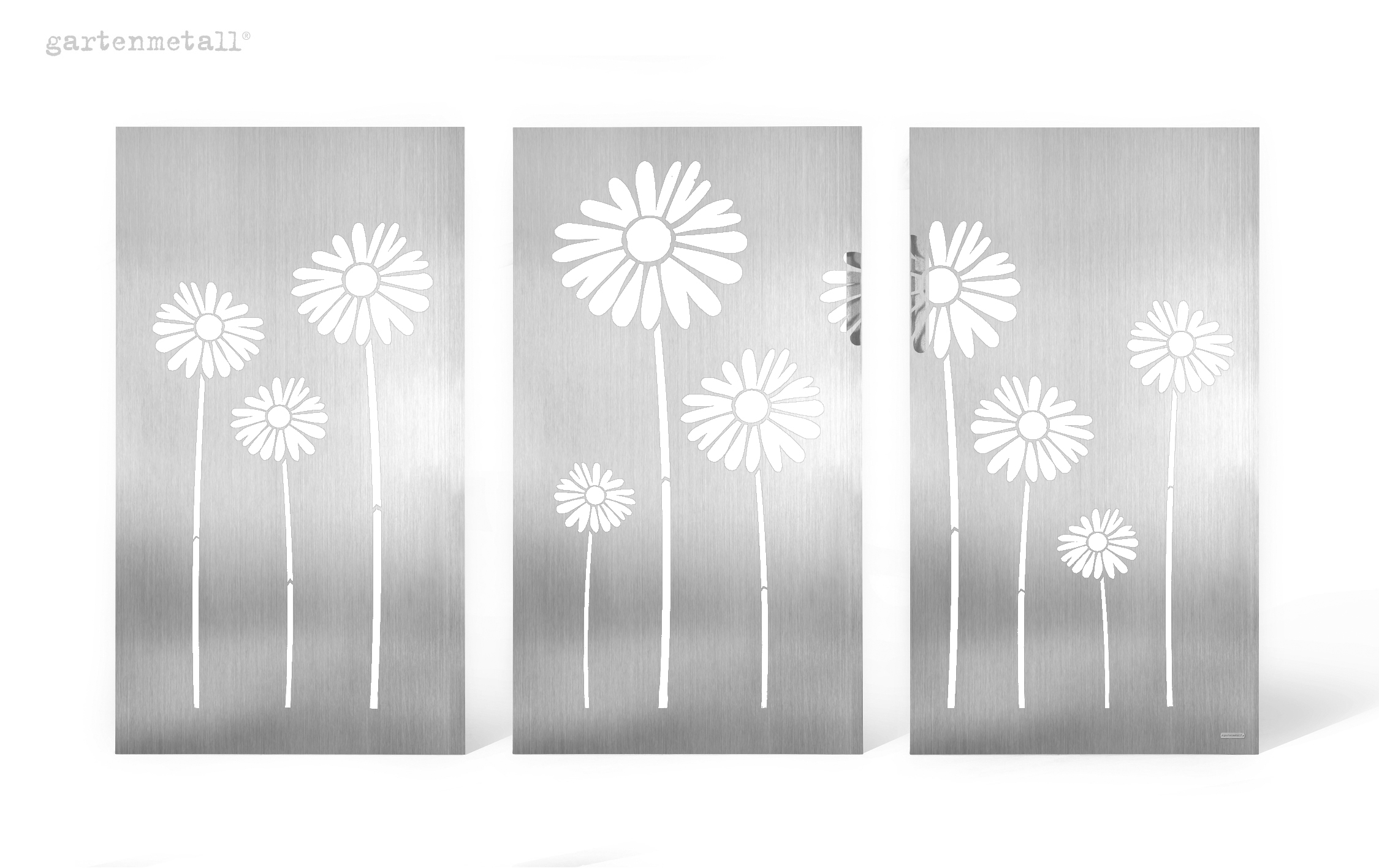 Motivwand VISTA "BLUMEN"-TRILOGIE 3x1.800 x1.000x50 mm