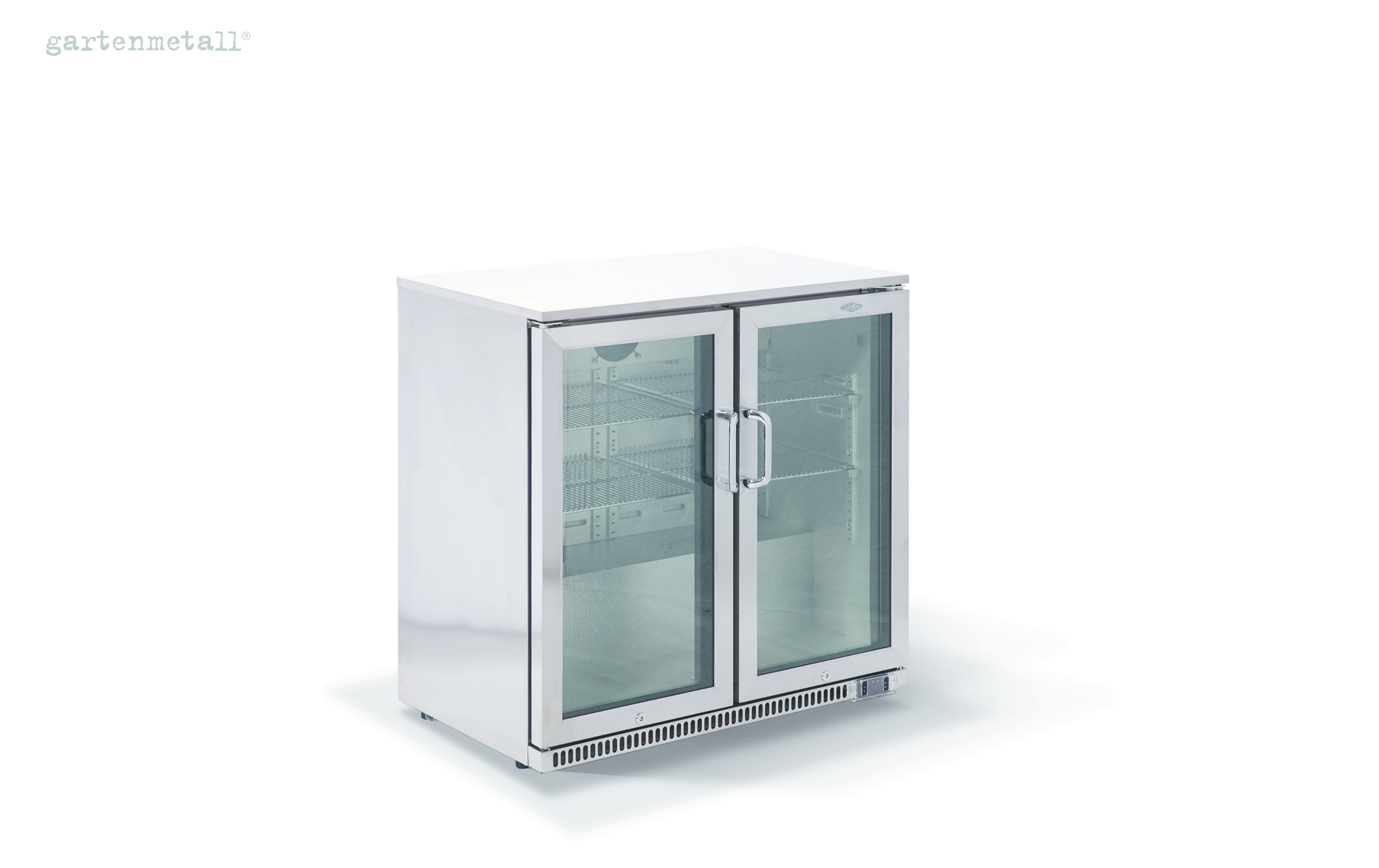 Outdoorkühlschrank für Gartenküche IBIZA zwei Türen 840x520x855mm