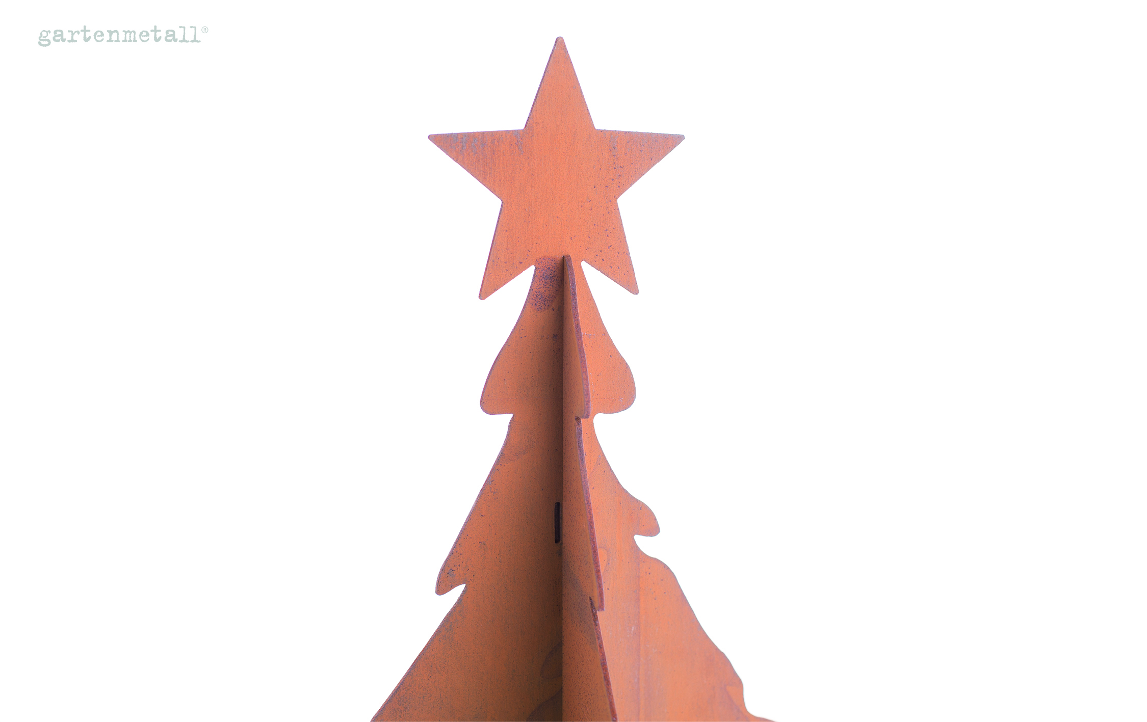 WEIHNACHTSBAUM 3D zum Stecken Cortenstahl