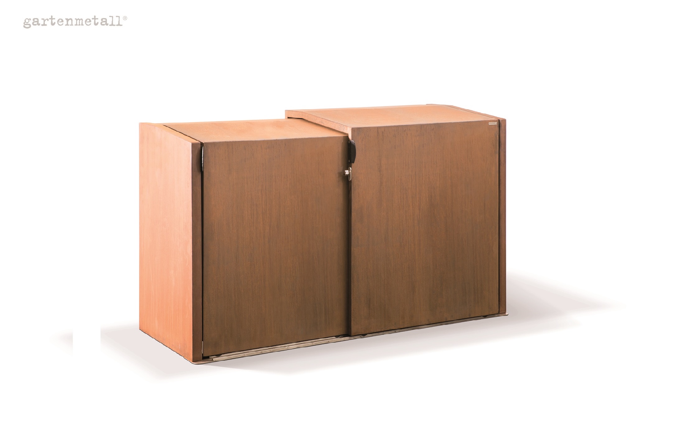 XANTEN bin box for 2 bins 240 l with 2 sliding doors