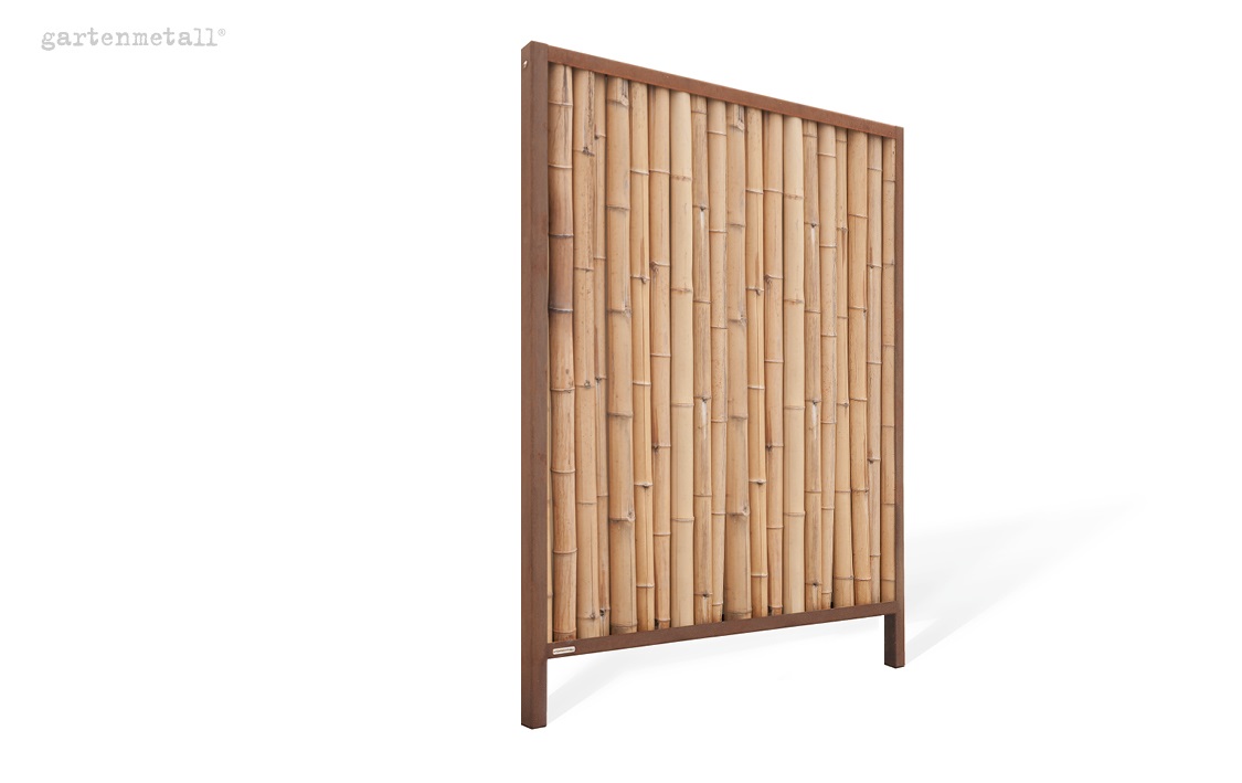 Sichtschutzwand WANDA VARIO - komplett mit Bambusstäbe ø45 mm