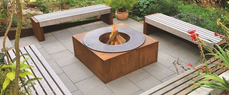 TROJA Buy metal fireplace online Gartenmetall